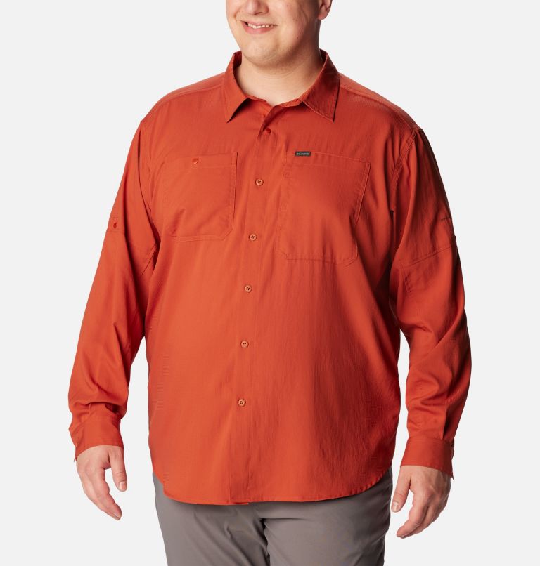 Men's Silver Ridge Utility Lite Long Sleeve Shirt - Big, Color: Warp Red, image 1
