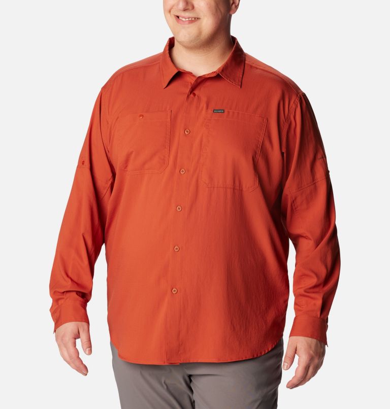 Men's Silver Ridge Utility Lite Long Sleeve Shirt - Big , Color: Warp Red, image 1