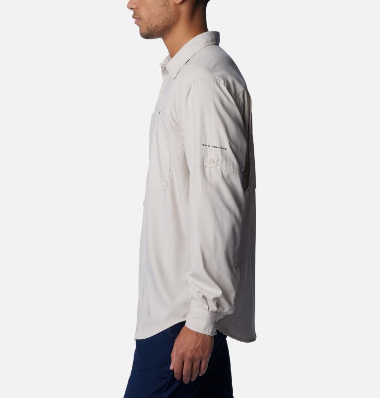Men's Silver Ridge Utility Lite Long Sleeve Shirt - Tall, Color: Dark Stone, image 3
