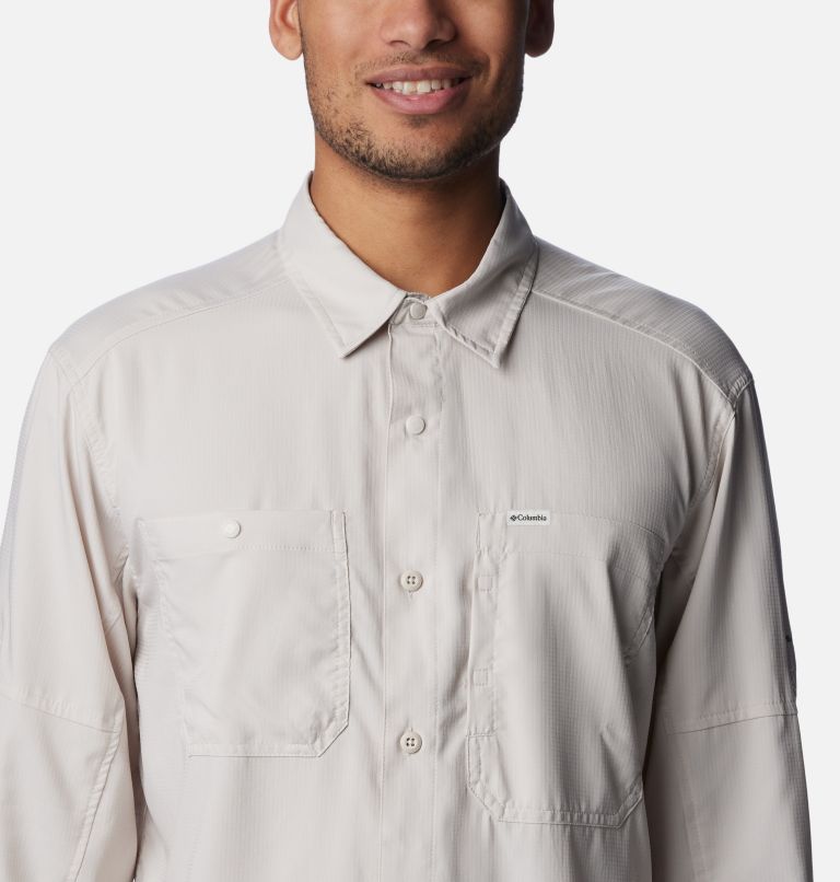 Men's Silver Ridge Utility Lite Long Sleeve Shirt - Tall, Color: Dark Stone, image 4