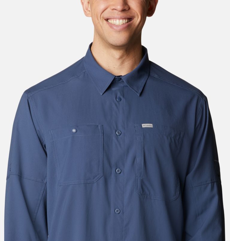 Men's Silver Ridge Utility Lite Long Sleeve Shirt - Tall, Color: Dark Mountain, image 4