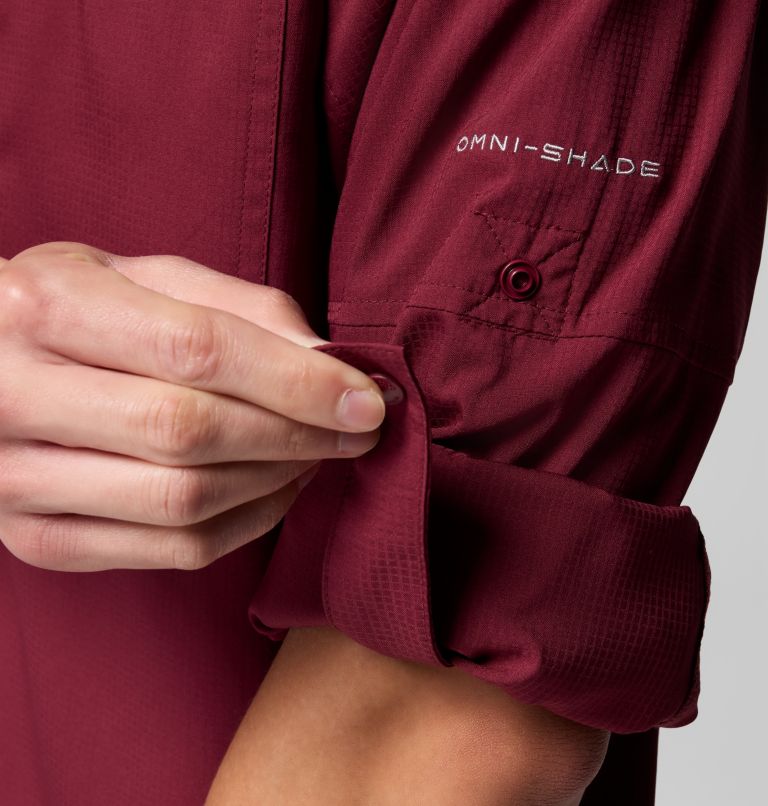 Men's Silver Ridge Utility Lite Long Sleeve Shirt - Tall, Color: Rich Wine, image 6