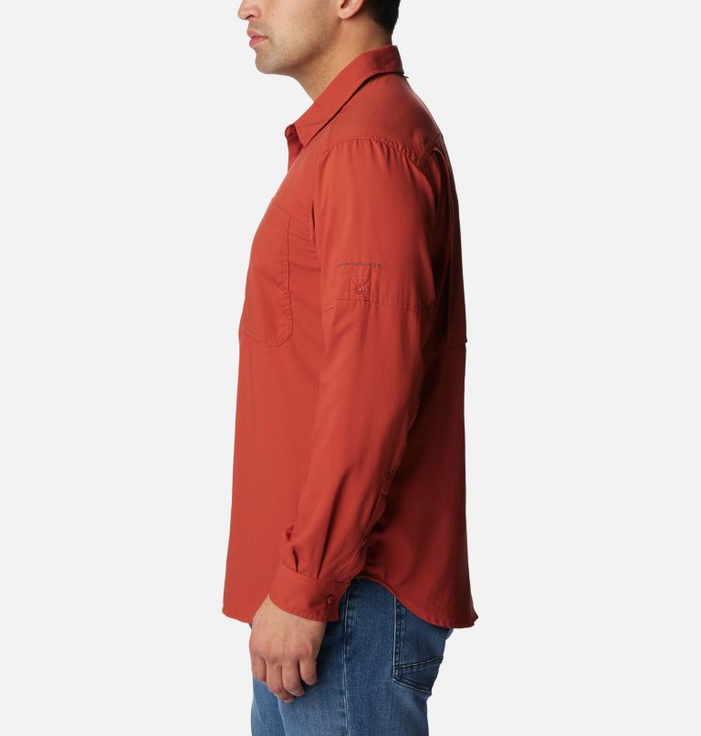 Men's Silver Ridge Utility Lite Long Sleeve Shirt - Tall, Color: Warp Red, image 3