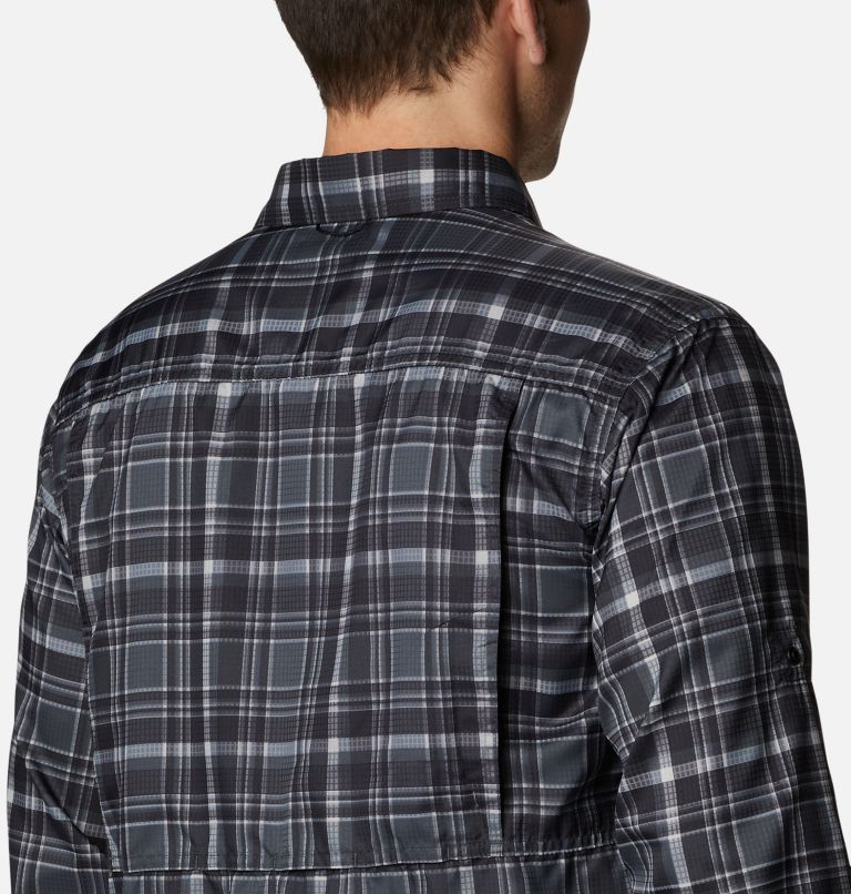 Thumbnail: Men's Silver Ridge Utility Lite Plaid Long Sleeve Shirt, Color: Black Multi Plaid, image 5