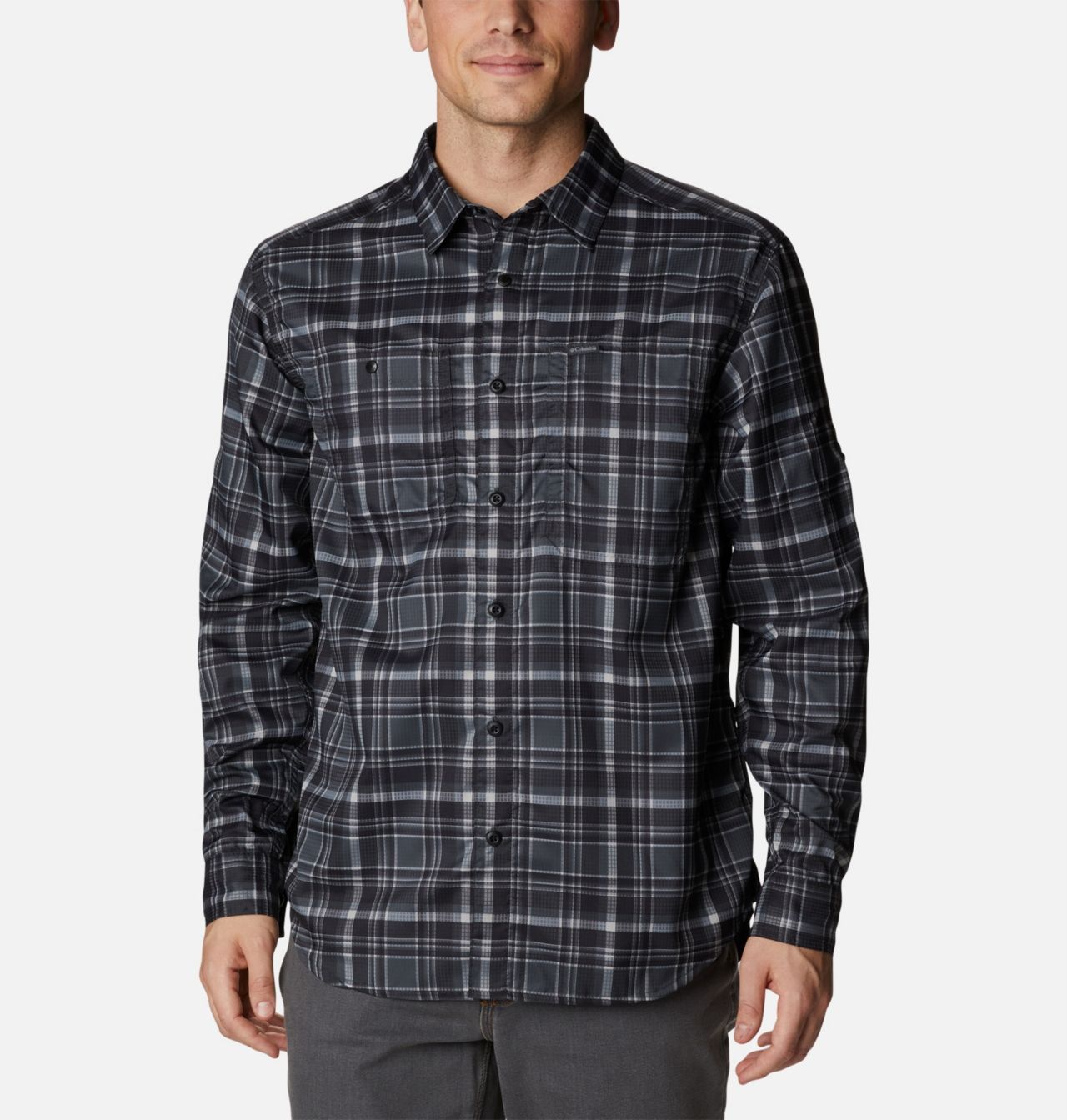Men's Silver Ridge™ Utility Lite Plaid Long Sleeve Shirt 1