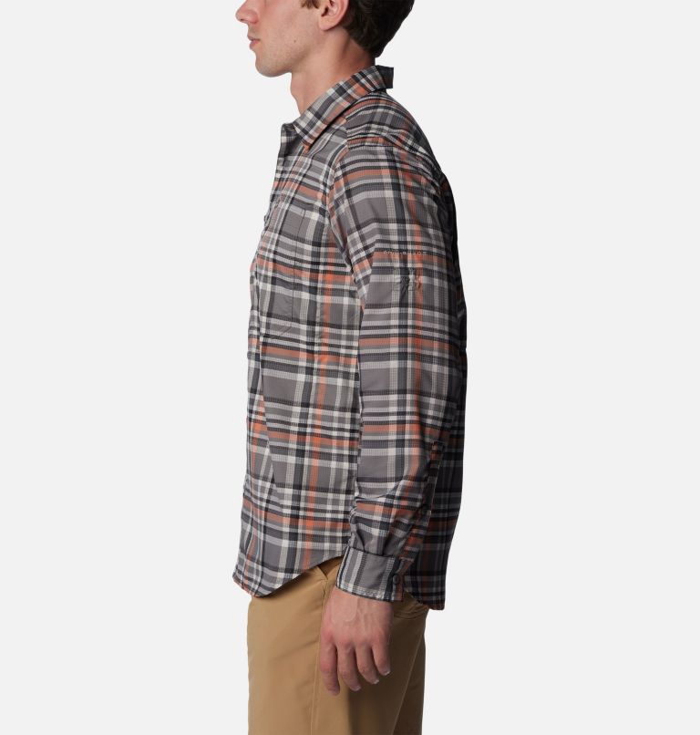 columbia men's silver ridge plaid long sleeve shirt