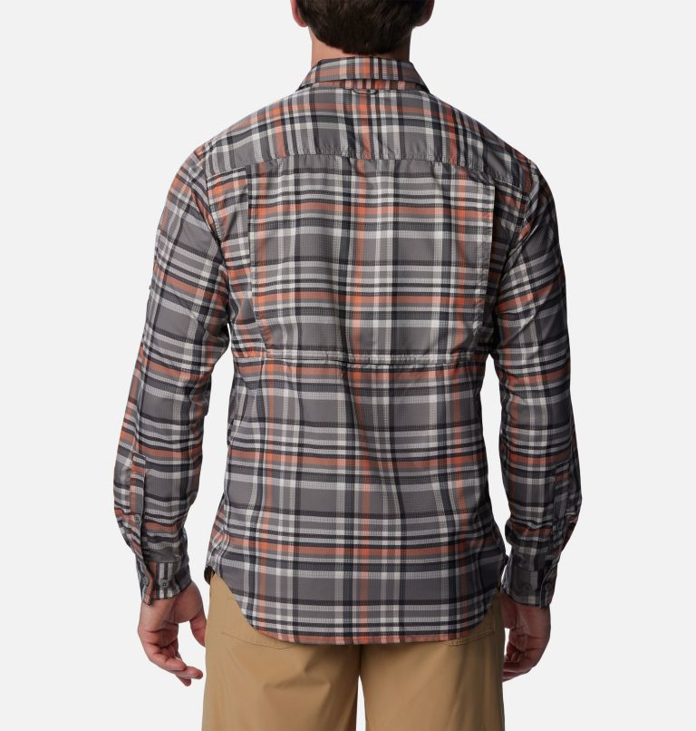 Columbia Men Orange Silver Ridge 2.0 Long Sleeve Shirt