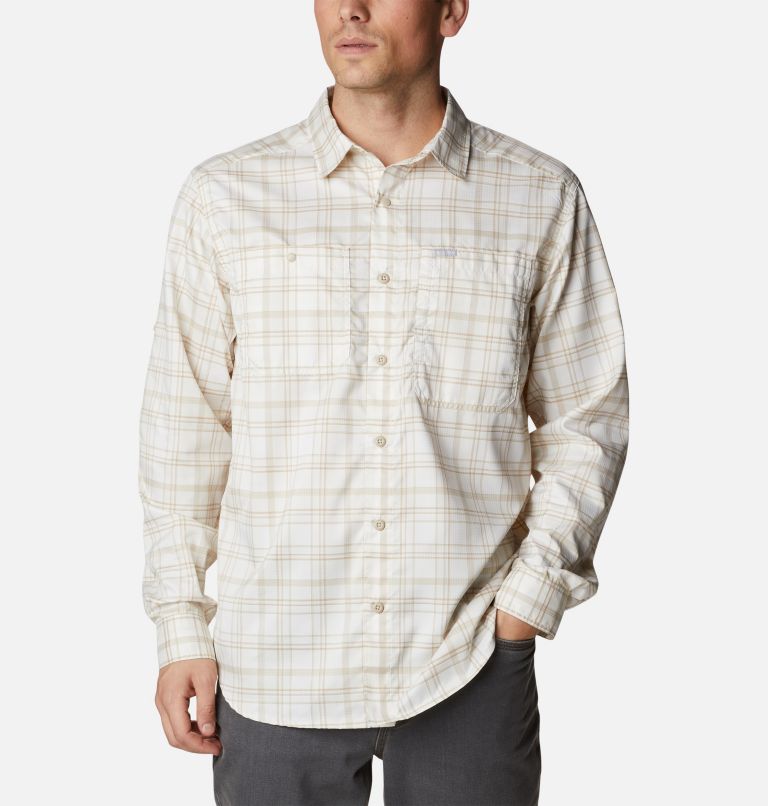 Thumbnail: Men's Silver Ridge Utility Lite Plaid Long Sleeve Shirt, Color: Chalk Multi Plaid, image 1