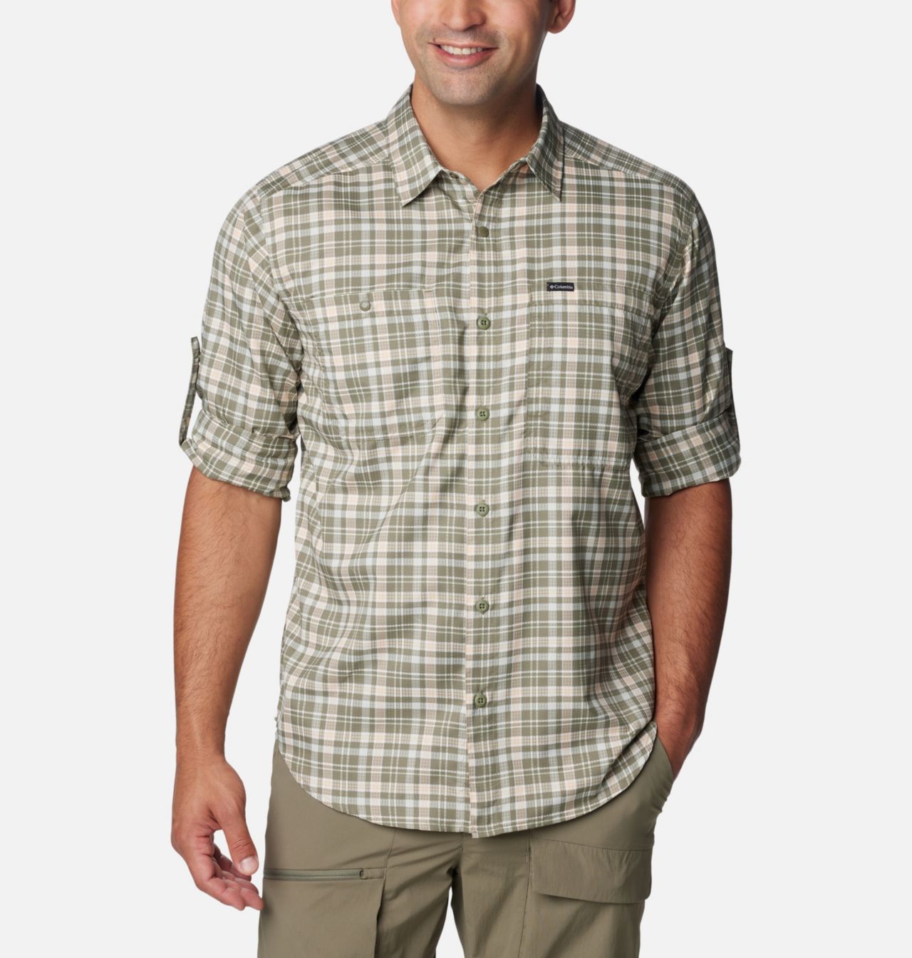 Men's Silver Ridge™ Utility Lite Plaid Long Sleeve Shirt 6