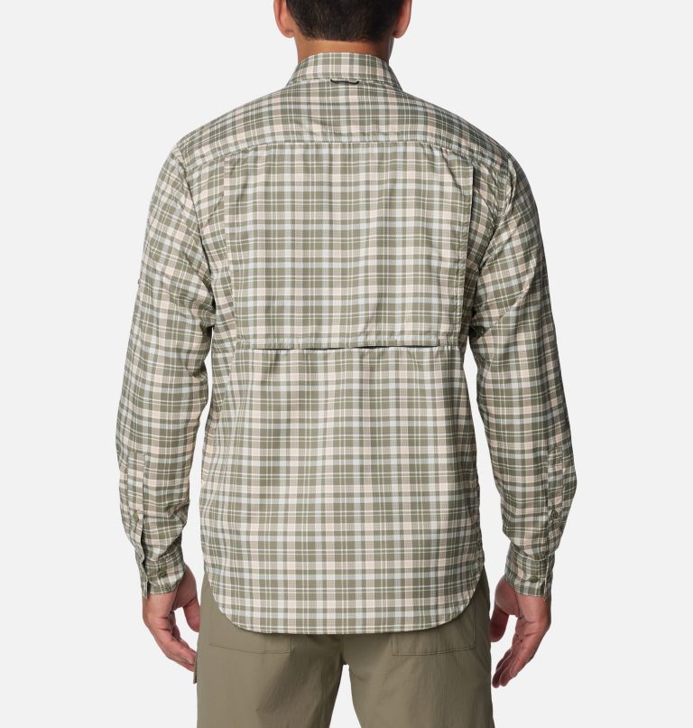 Columbia Silver Ridge Utility Lite Plaid Long-Sleeve Shirt - Men's Stone Green/Multi Plaid, XL