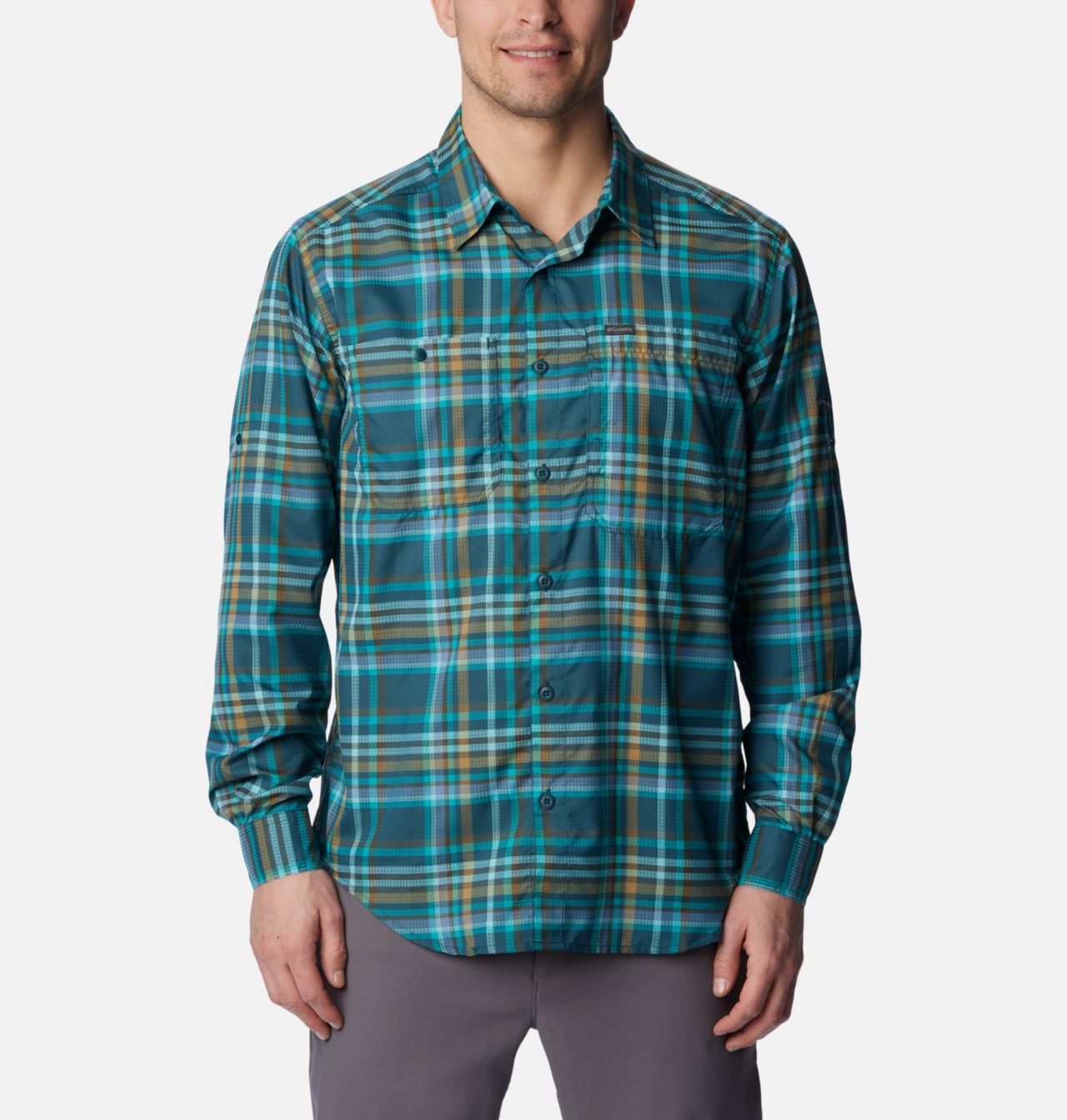 Men's Silver Ridge™ Utility Lite Plaid Long Sleeve Shirt 1