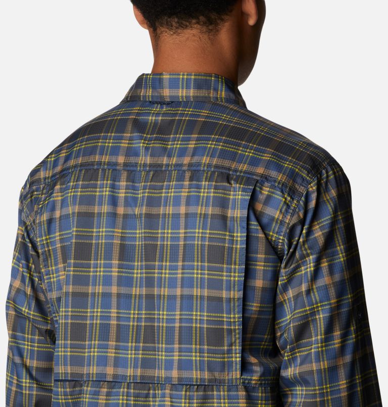 Thumbnail: Men's Silver Ridge Utility Lite Plaid Long Sleeve Shirt, Color: Laser Lemon Multi Plaid, image 5
