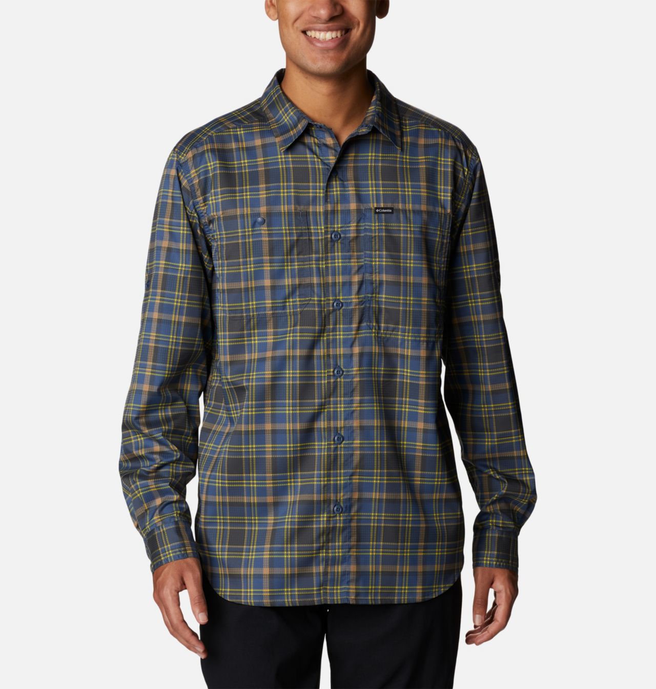 Men's Silver Ridge™ Utility Lite Plaid Long Sleeve Shirt 1