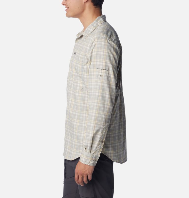 Men's Silver Ridge Utility Lite Plaid Shirt, Color: Flint Grey Multi Plaid, image 3