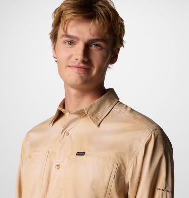 Men's Silver Ridge Utility Lite Plaid Shirt, Color: Canoe Large Blur Check, image 16