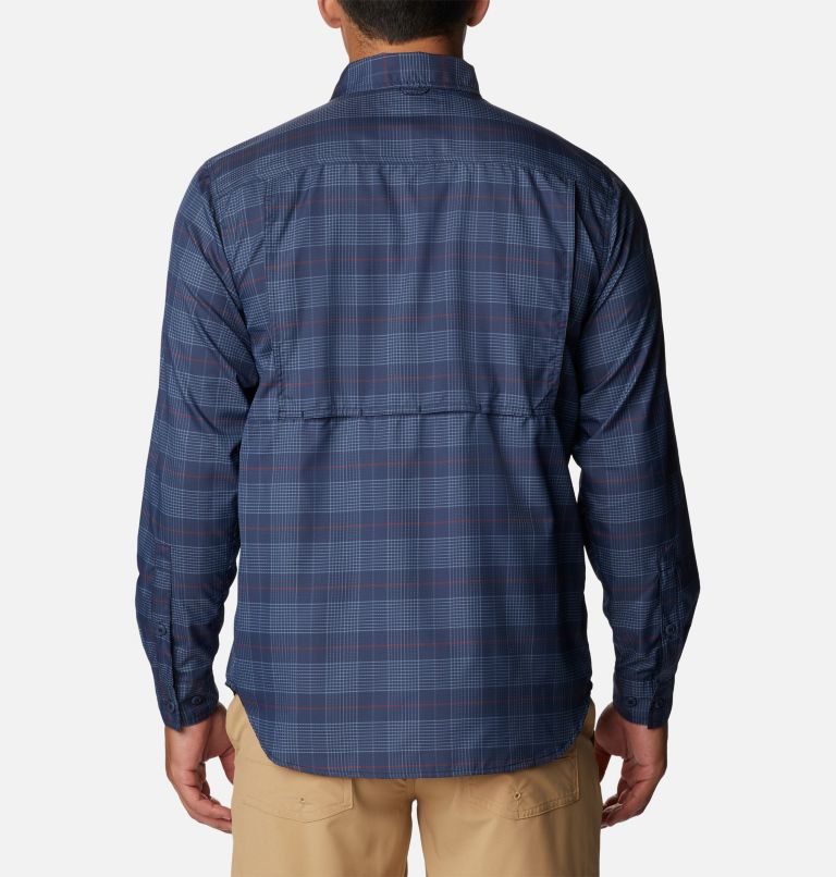 Men's Silver Ridge Utility Lite Plaid Shirt, Color: Collegiate Navy Trail Crossing Plaid, image 2