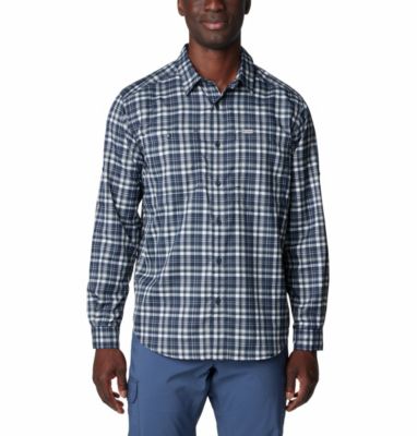 Hombre Camisa De Manga Larga Rapid Rivers™ Ii Para Hombre Shark Multi Plaid