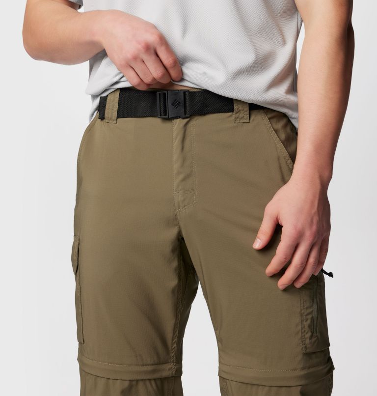 Cargo Utility Convertible Straight Leg Hiking Fishing Pants Brown