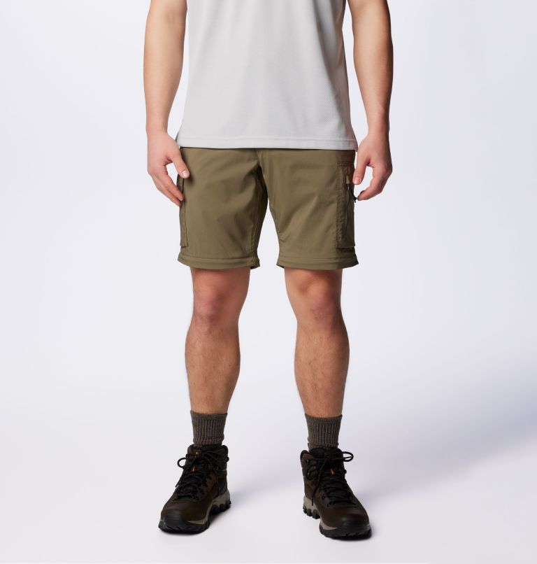 Men's Silver Ridge Utility Convertible Pants, Color: Stone Green, image 8