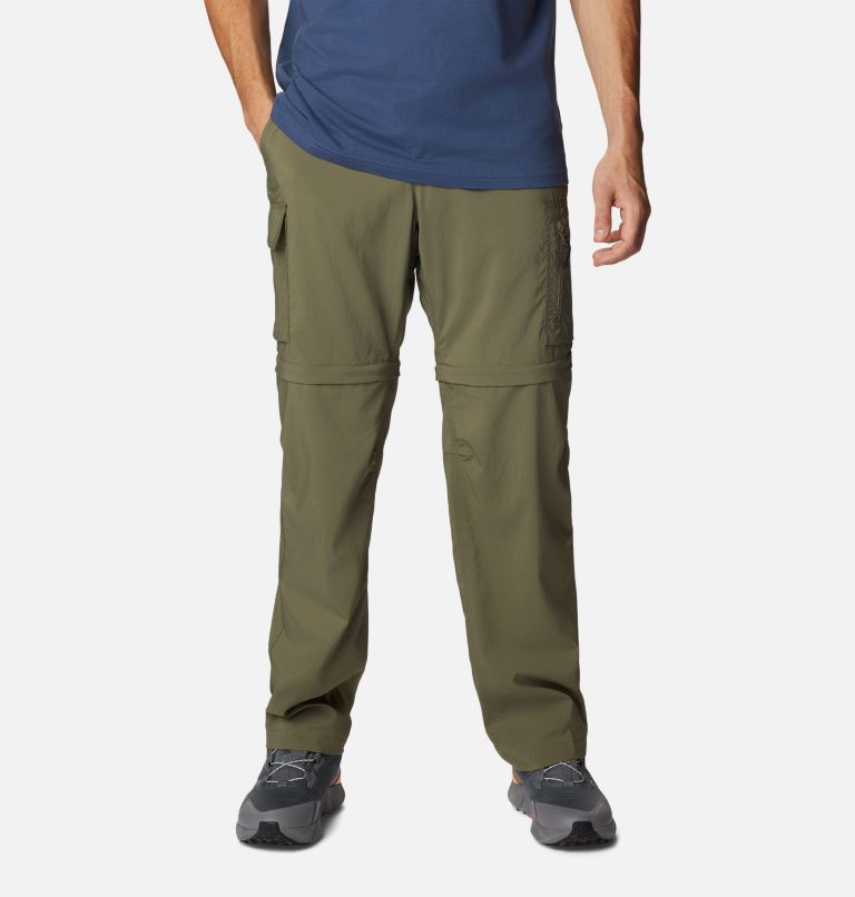 Thumbnail: Men's Silver Ridge Utility Convertible Pants, Color: Stone Green, image 1