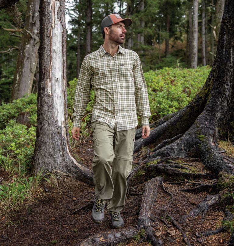 Men's Silver Ridge Utility Convertible Hiking Trousers, Color: Stone Green, image 8