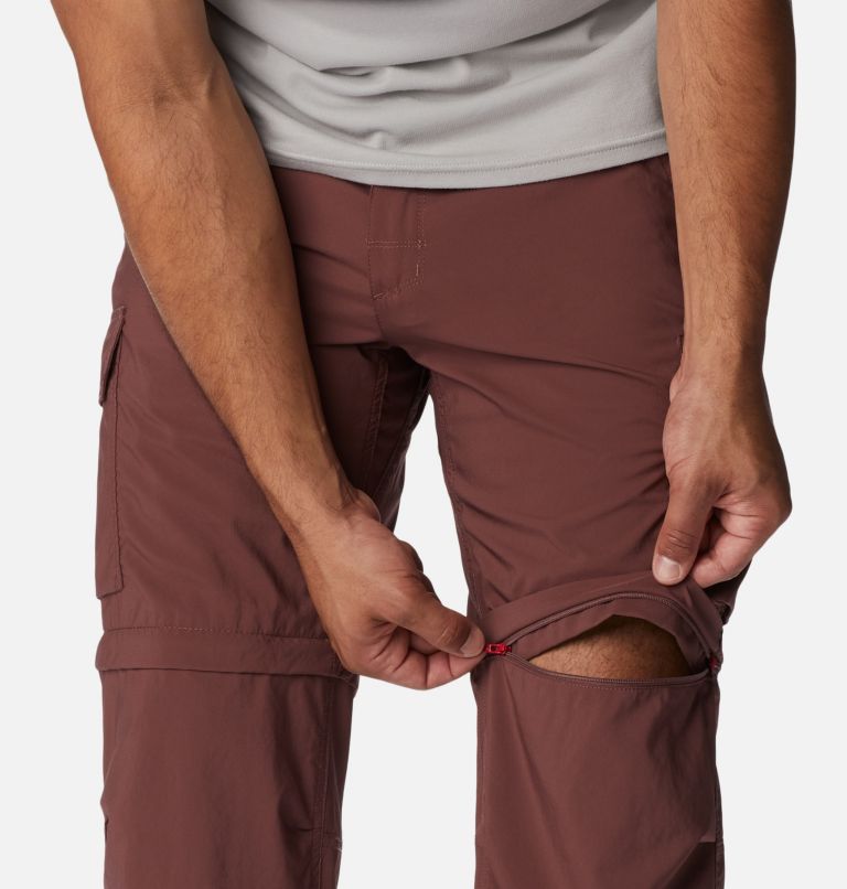 Men's Silver Ridge Utility Convertible Hiking Trousers, Color: Light Raisin, image 6