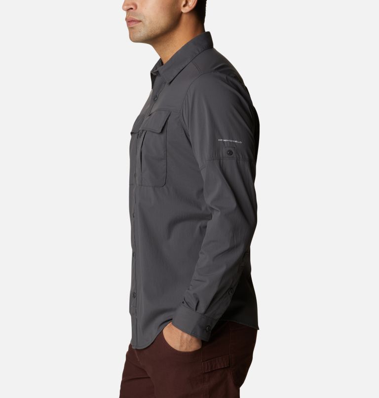 Thumbnail: Men's Newton Ridge II Long Sleeve Shirt, Color: Shark, image 3