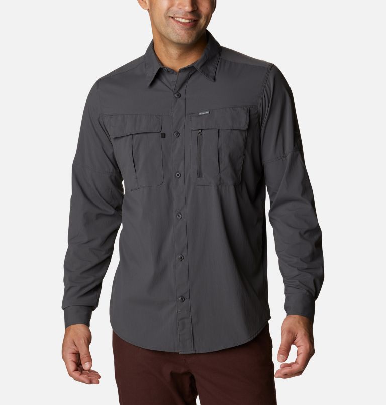 Thumbnail: Men's Newton Ridge II Long Sleeve Shirt, Color: Shark, image 1