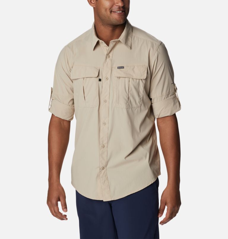 Thumbnail: Men's Newton Ridge II Long Sleeve Shirt, Color: Ancient Fossil, image 7