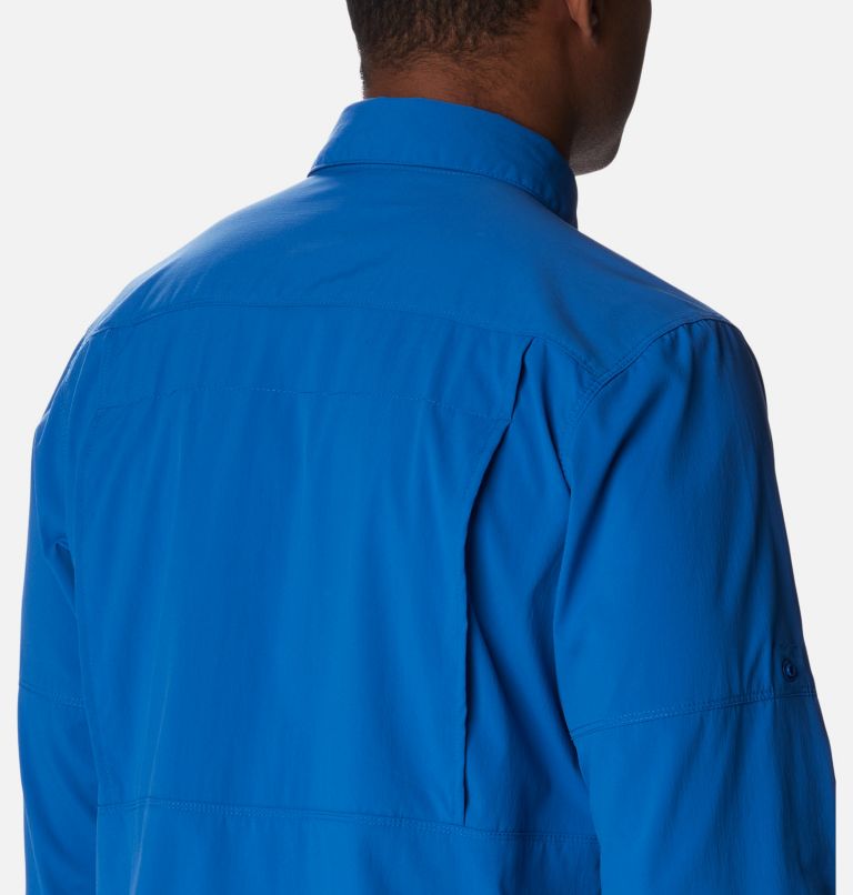 Thumbnail: Men's Newton Ridge II Long Sleeve Shirt, Color: Bright Indigo, image 5