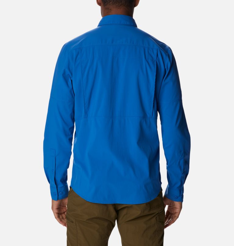 Men's Newton Ridge II Long Sleeve Shirt, Color: Bright Indigo, image 2