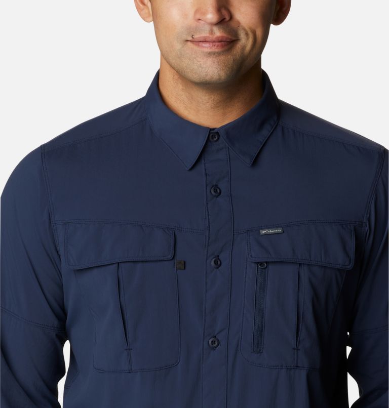 Thumbnail: Chemise à manches longues Newton Ridge II Homme, Color: Collegiate Navy, image 4