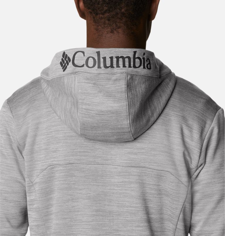 Thumbnail: Forro polar con capucha y media cremallera Maxtrail Logo para hombre, Color: Columbia Grey Heather, image 5
