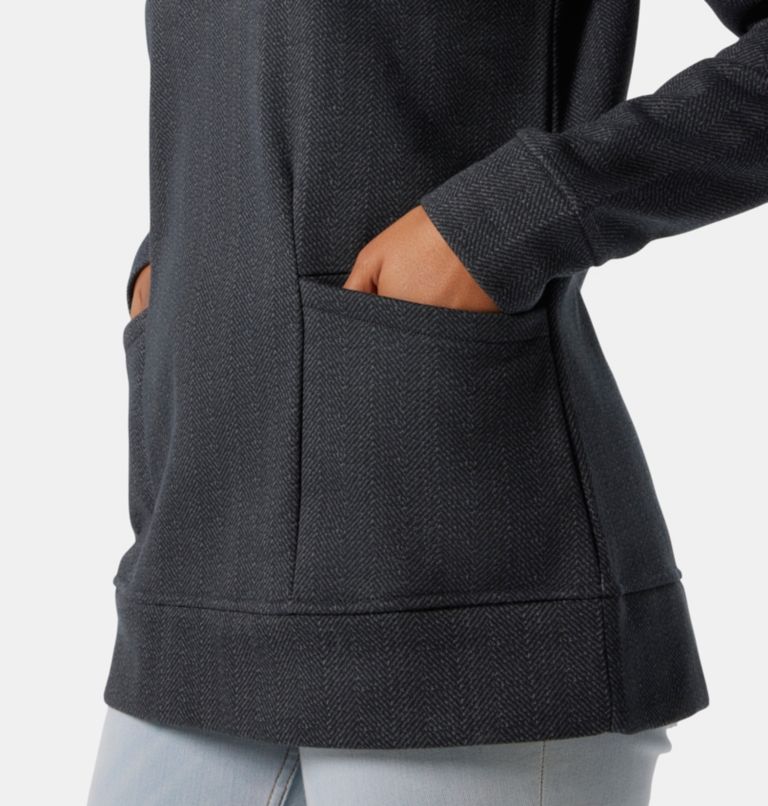 Chandail à col cheminée Columbia Lodge Femme, Color: Black Herringbone, image 6