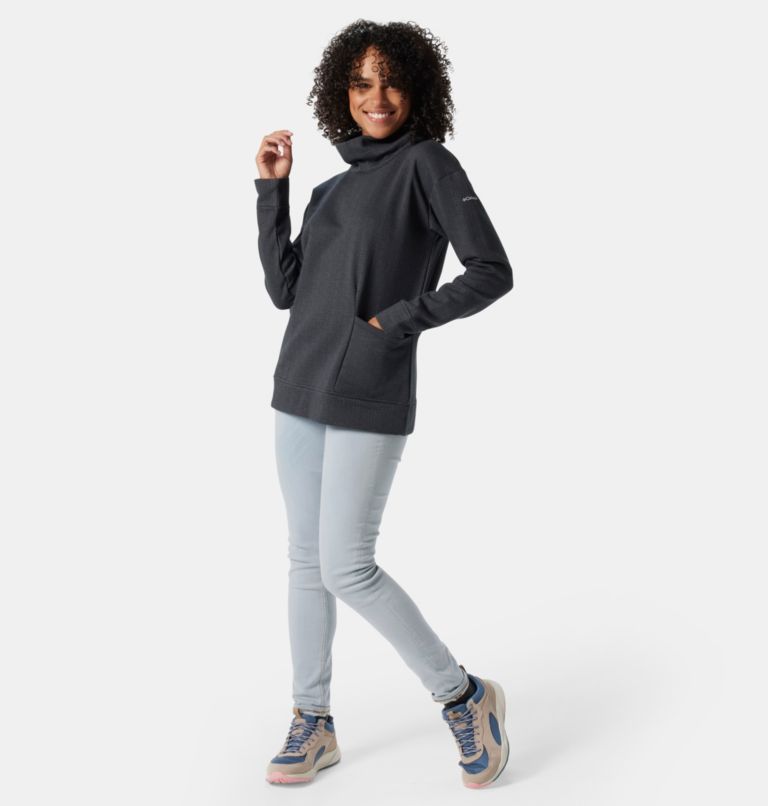 Chandail à col cheminée Columbia Lodge Femme, Color: Black Herringbone, image 8