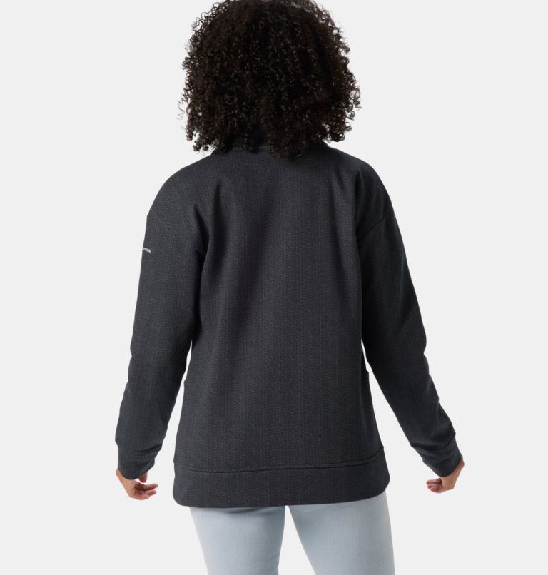 Chandail à col cheminée Columbia Lodge Femme, Color: Black Herringbone, image 2