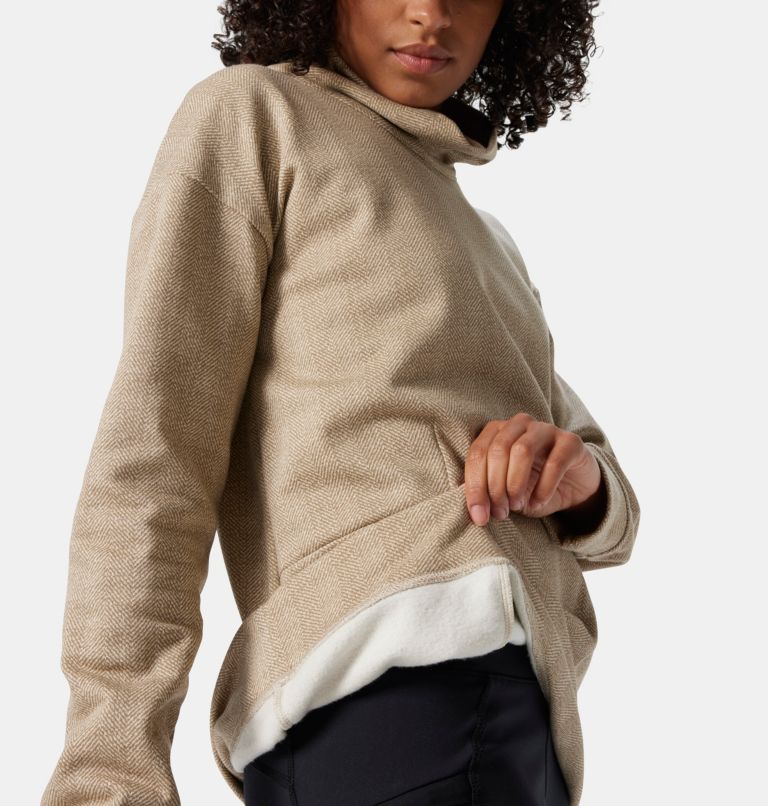 Chandail à col cheminée Columbia Lodge Femme, Color: Chalk Herringbone, image 6