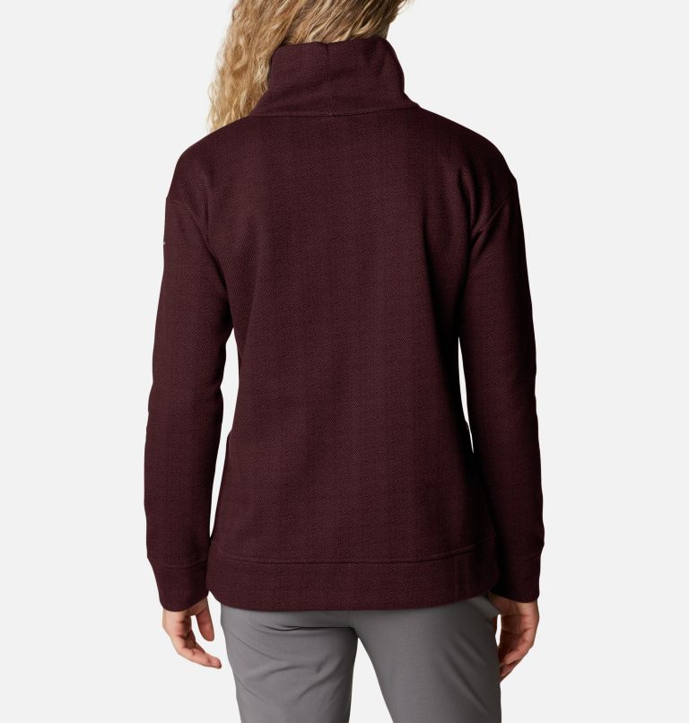Thumbnail: Columbia Lodge Funnel Pullover | 617 | S, Color: Marionberry Herringbone, image 2