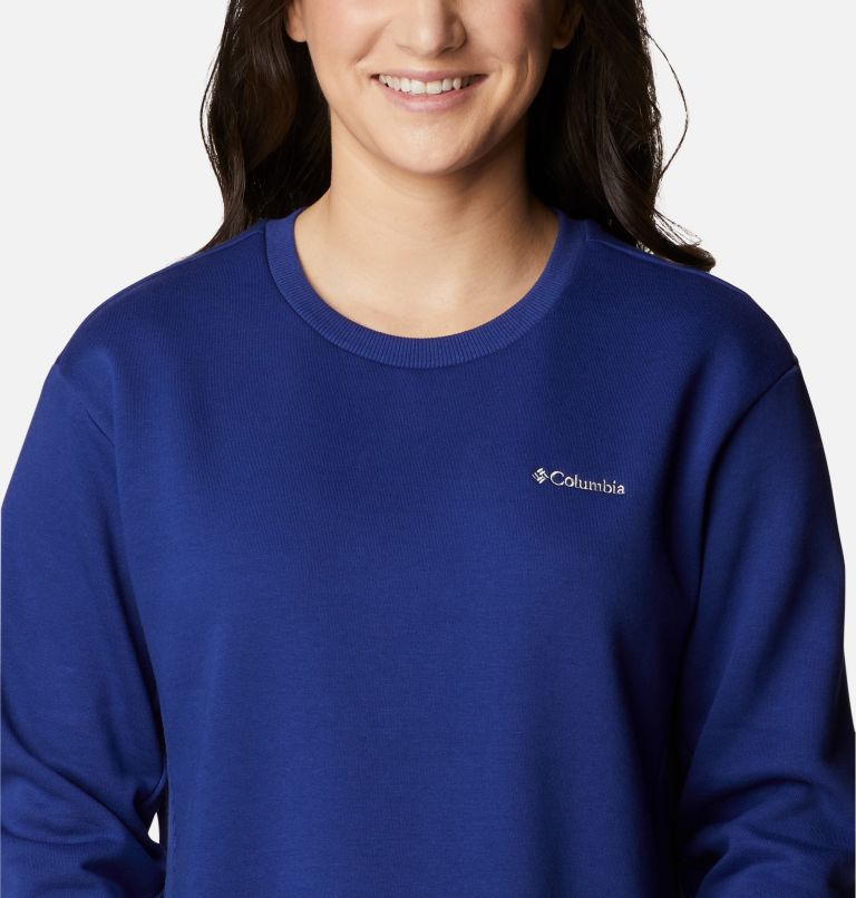 Thumbnail: Women's Columbia Lodge Crew IV Sweatshirt, Color: Dark Sapphire, image 4