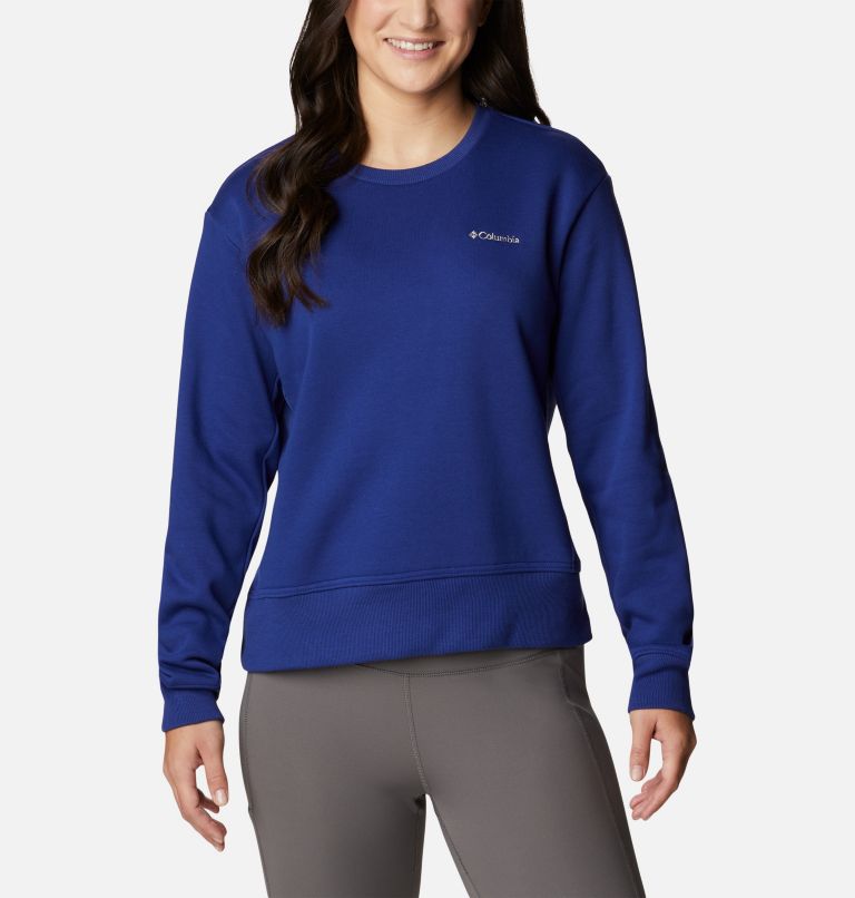 Thumbnail: Women's Columbia Lodge Crew IV Sweatshirt, Color: Dark Sapphire, image 1