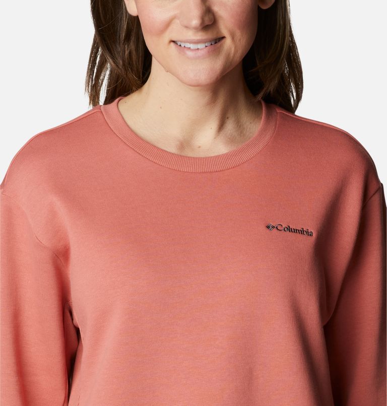 Thumbnail: Women's Lodge Crew IV Sweatshirt, Color: Dark Coral, image 4