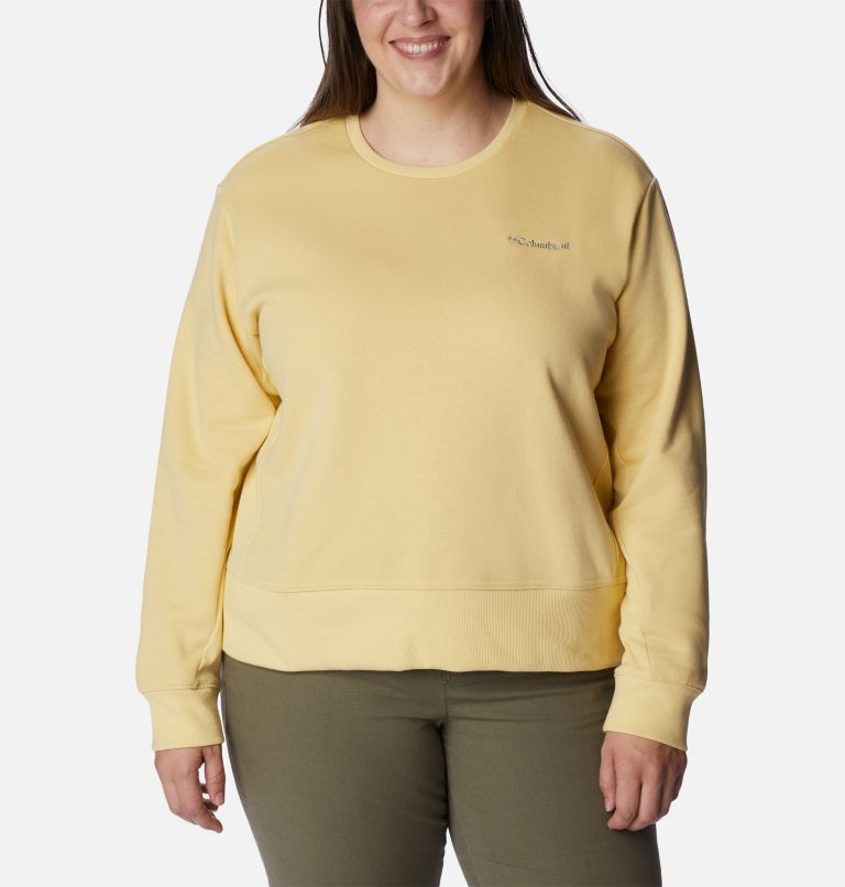 Women's Columbia Lodge Crew IV Sweatshirt - Plus Size, Color: Cornstalk, image 5