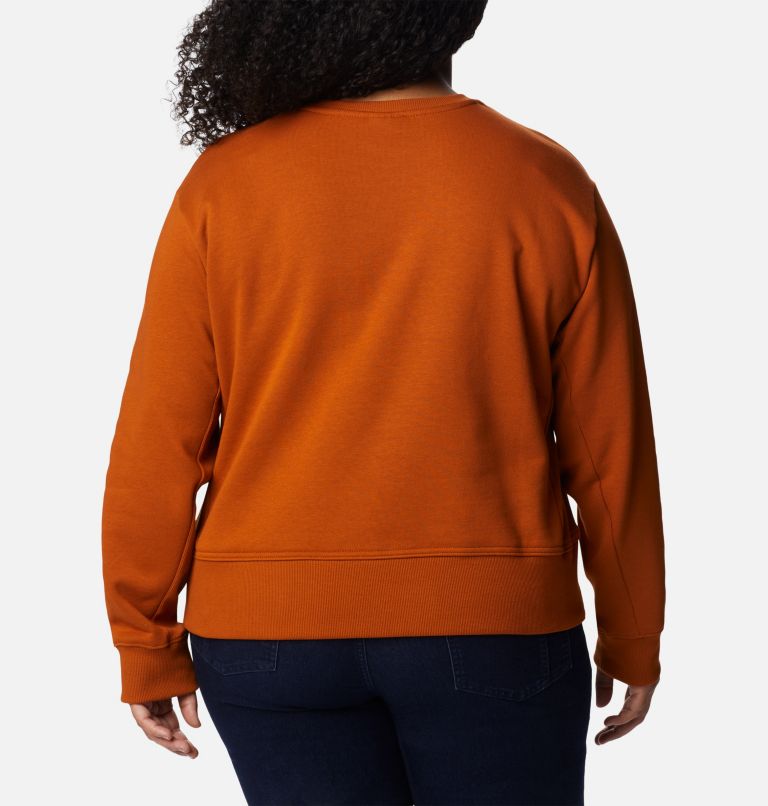 Thumbnail: Women's Columbia Lodge Crew IV Sweatshirt - Plus Size, Color: Warm Copper, image 2