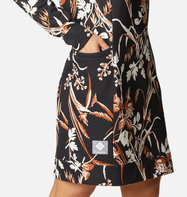 Women's Columbia Lodge Dress, Color: Black Fallgrass Print, image 5