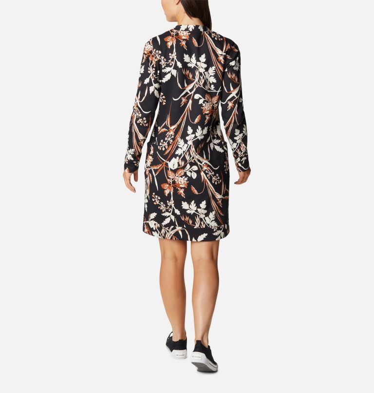 Women's Columbia Lodge Dress, Color: Black Fallgrass Print, image 2