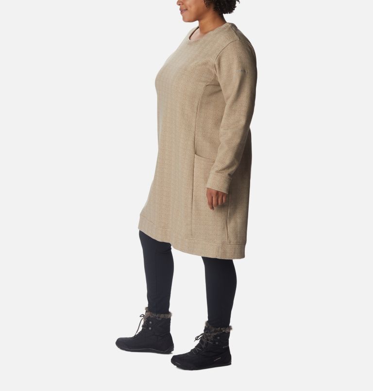 Robe Columbia Lodge Femme – Grande taille, Color: Chalk Herringbone, image 3