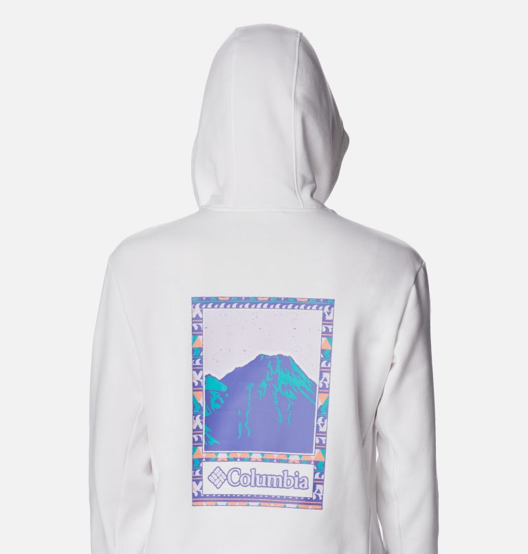 Columbia Lodge Hoodie | 101 | L, Color: White, Bordered Beauty Graphic, image 5