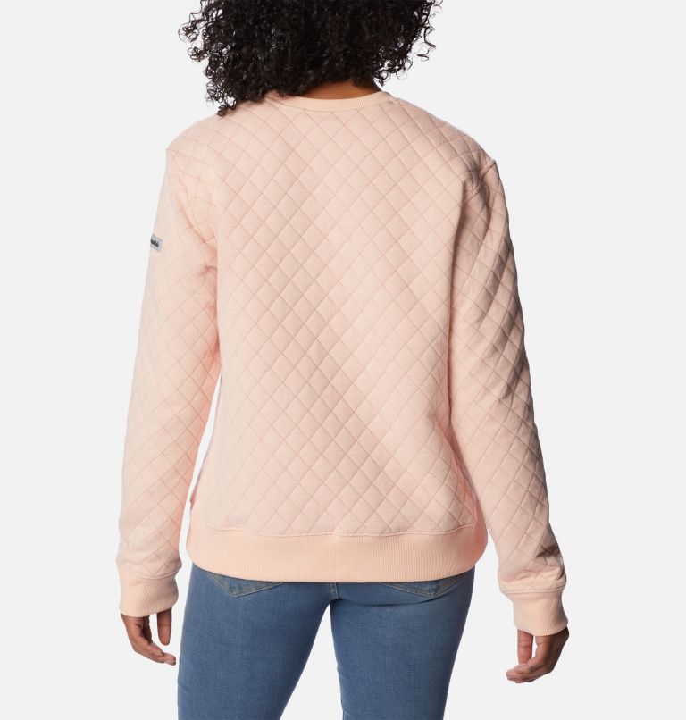 Columbia Lodge Quilted Crew | 890 | S, Color: Peach Blossom, image 2