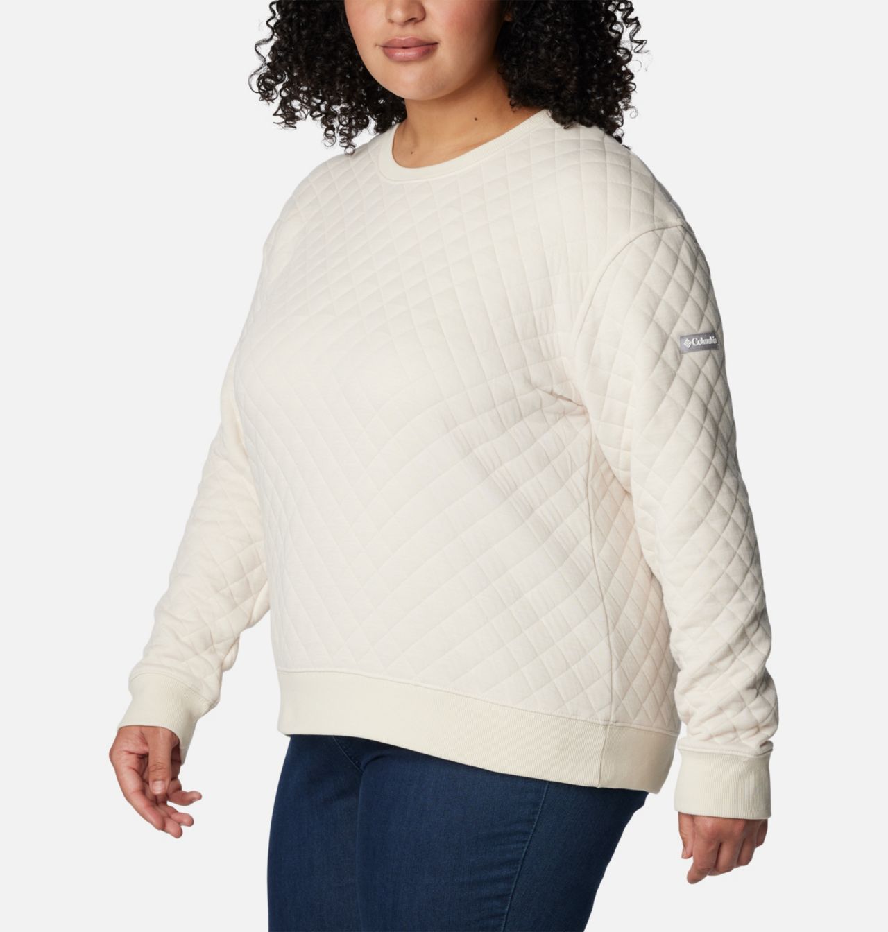 Women's Columbia Lodge™ Quilted Crew Sweatshirt - Plus Size 5