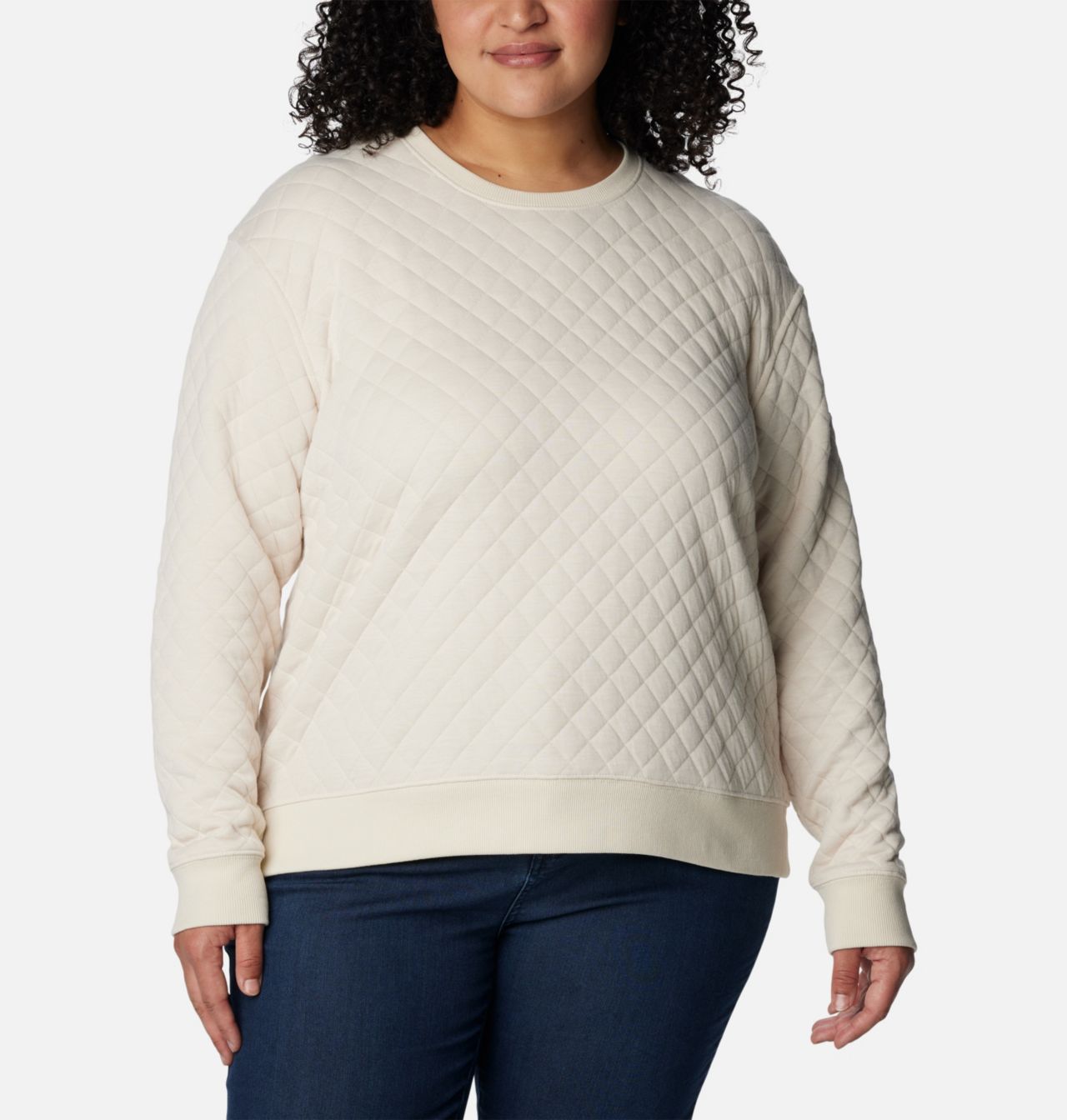 Women's Columbia Lodge™ Quilted Crew Sweatshirt - Plus Size 1